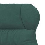 vidaXL Fauteuil Relaxant Vert Foncé