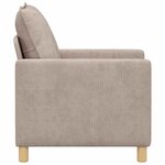 vidaXL Canapé Beige 76 x 81 x 87 5 cm Polyester