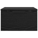 vidaXL Cabinet de chevet avec tiroir 2 Pièces Chêne noir 34 x 30 x 20 cm