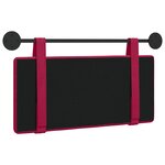 vidaXL Tête de lit suspendue Bordeaux Velours