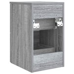 vidaXL Meuble de Salle de Bain In-between Sonoma gris 30 x 41 x 50 cm