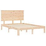vidaXL Cadre de lit sans matelas 140x190 cm bois de pin massif