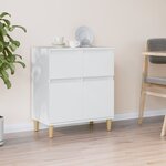 vidaXL Buffet Blanc 60x35x70 cm Bois d'ingénierie