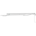 vidaXL Cadre de auvent Blanc 3.5 x 2 m Métal