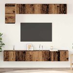 vidaXL Ensemble meuble TV 5 Pièces Bois ancien 100 x 30 x 30 cm