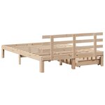 vidaXL Cadre de lit avec tiroirs sans matelas 135x190 cm