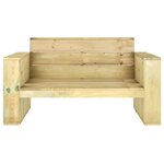 Salon de jardin meuble d'extérieur ensemble de mobilier 3 pièces bois massif de pin imprégné 02_0016045