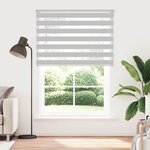 vidaXL Store zèbre gris clair largeur du tissu 150 9 cm polyester