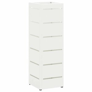 vidaXL Porte-parapluie Blanc 15 5 x 15 5 x 49 cm Métal