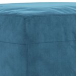 vidaXL Ensemble de canapés 3 Pièces avec coussins bleu velours