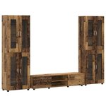 vidaXL Ensemble meuble TV FLORIN Bois ancien Bois d'ingénierie