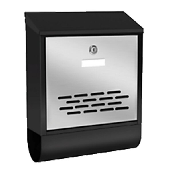 Boite aux lettres design porte-journaux design murale gris