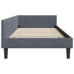 vidaXL Cadre de lit d'angle Gris foncé 100 cm x 200 cm