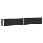 vidaXL Lit surélevé de jardin Acier galvanisé 320x40x45 cm Anthracite