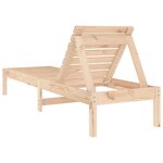 vidaXL Chaises longues lot de 2 199 5x60x74 cm bois massif de pin