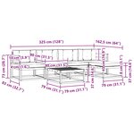 vidaXL Ensemble de canapés d'extérieur 6 pc Blanc et anthracite