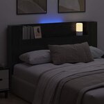 vidaXL Tête de lit Chêne noir 160 x 17 x 104 5 cm Bois d'ingénierie