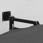 vidaXL Parasol de jardin Anthracite et noir 248 x 248 x 148 cm