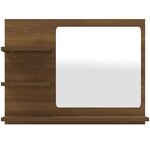 Miroir de bain 60 x 10 5 x 45 cm bois d'ingénierie marron 02_0006898