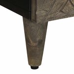 vidaXL Tables chevet 2 Pièces gris clair 40x33x46 cm bois manguier solide