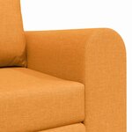 vidaXL Canapé-Lit 60cm Jaune foncé tissu