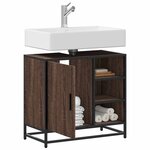 vidaXL Armoire de lavabo de salle de bain chêne marron 65x33x60 cm