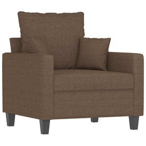vidaXL Fauteuil Marron 60 cm Tissu