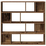 vidaXL Bibliothèque/Séparateur de pièce vieux bois 105x24x102 cm