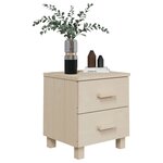 vidaXL Table de chevet HAMAR Marron miel 40x35x44 5 cm Bois de pin