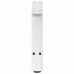 vidaXL Pieds de table basse en forme de A  2 pièces  blanc  60 x (30-31) cm  acier