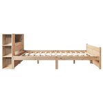 vidaXL Lit bibliothèque sans matelas 150x200 cm bois massif de pin