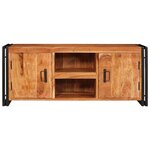 vidaXL Meuble TV Marron 120 x 30 x 50 cm Bois d'acacia massif
