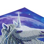 Kit carte broderie diamant 18x18cm Licorne