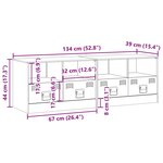 vidaXL Meubles TV 2 Pièces rose 67x39x44 cm acier