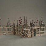 Clôture en bois à décorer 51 x 15 cm