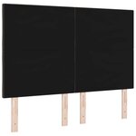 vidaXL Tête de lit avec des lumières à LED Gris clair 144 cm tissu