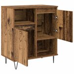 vidaXL Buffet 3 Pièces Bois ancien 60 x 35 x 70 cm