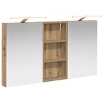vidaXL Ensemble de Meubles de Salle de Bain 3 Pièces 110 x 10 5 x 60 5 cm