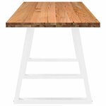 vidaXL Table à manger marron clair 280x80x74 cm rectangulaire
