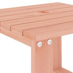 vidaXL Chaises longues lot de 2 avec table bois massif de Douglas