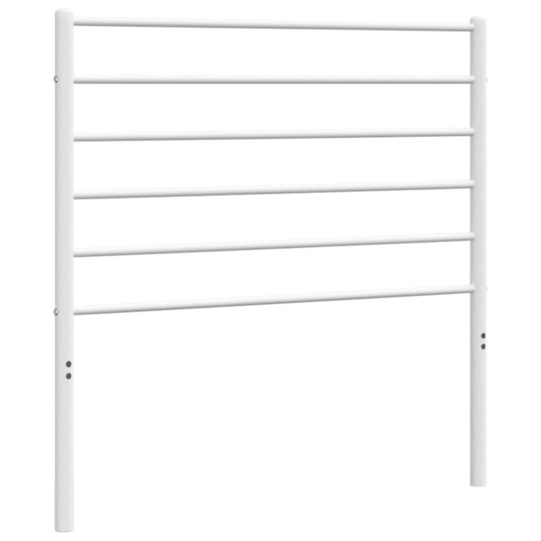 vidaXL Tête de lit métal blanc 75 cm