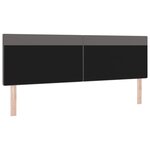 Cabeza de lit vidaXL Design Simple Gris 180 cm Cuir Synthétique
