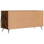 vidaXL Meuble TV chêne fumé 102x36x50 cm bois d'ingénierie