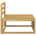 vidaXL Sofa de milieu extérieur Bois d'Acacia Massif Blanc