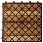 vidaXL Carreau de terrasse Modèle vertical 30 x 30 cm Acacia 30 Pièces