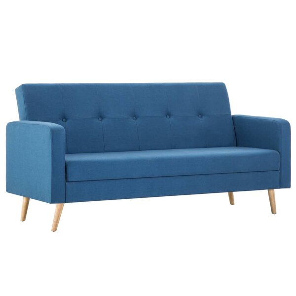 vidaXL Canapé Tissu Bleu