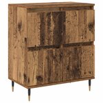 vidaXL Armoire de rangement 2 Pièces Bois ancien 60 x 35 x 70 cm