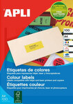 2400 Étiquettes Multi-Usage Vert Fluo 70X35