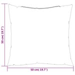 vidaXL Coussins de canapé lot de 4 crème 50x50 cm tissu