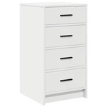 vidaXL Buffet Blanc 40 x 41 x 75 cm Bois d'ingénierie